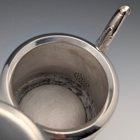 1900 British antique silver plate teapot John Henry Potter